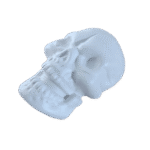 Crânio Caveira Halloween Aplique em Resina