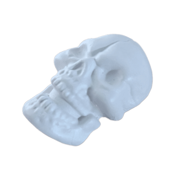 Crânio Caveira Halloween Aplique em Resina