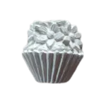 Cupcake Flores Aplique Confeccionado em Resina