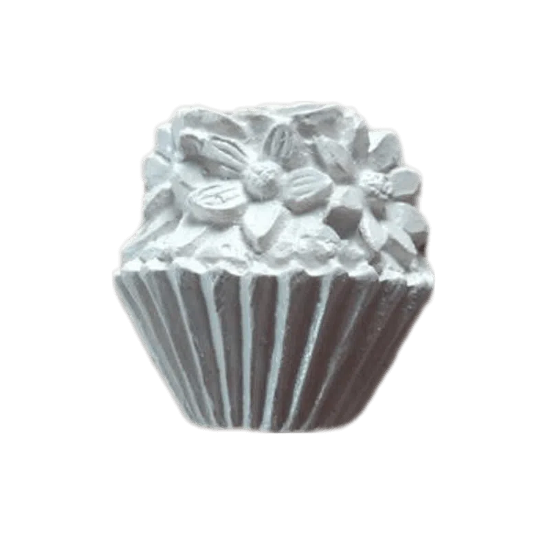 Cupcake Flores Aplique Confeccionado em Resina 4cm Cupcake Flores Aplique Confeccionado em Resina