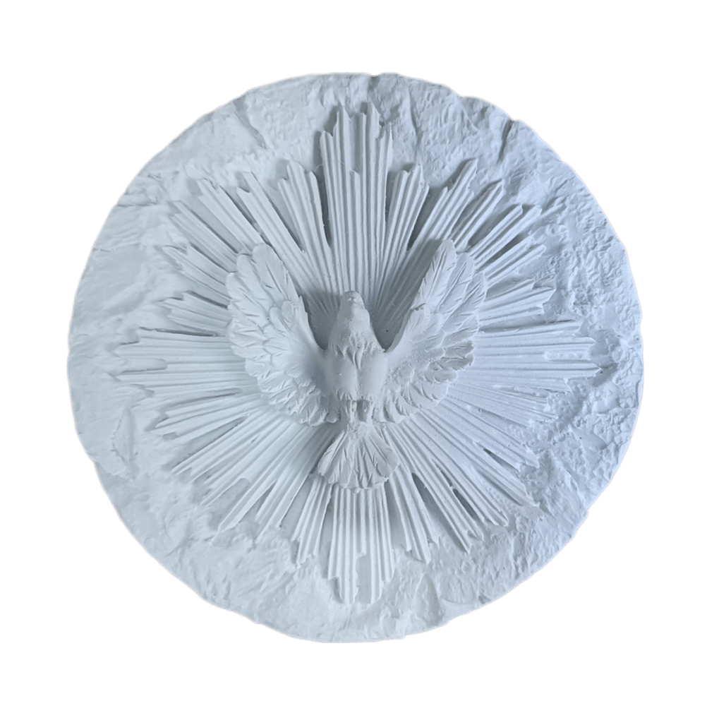 Divino Espírito Santo Resplendor em Resina 11cm Divino Espírito Santo Resplendor em Resina