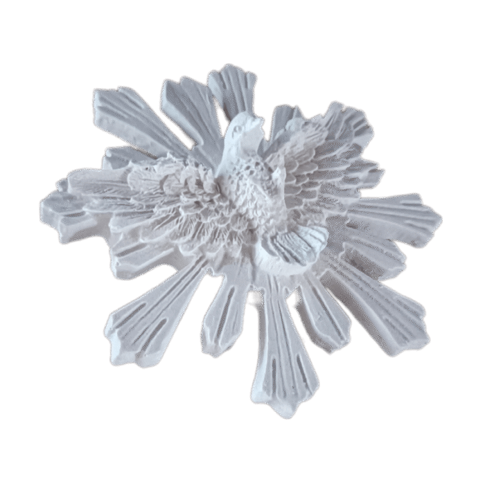 Divino Espírito Santo Resplendor em Resina 12cm