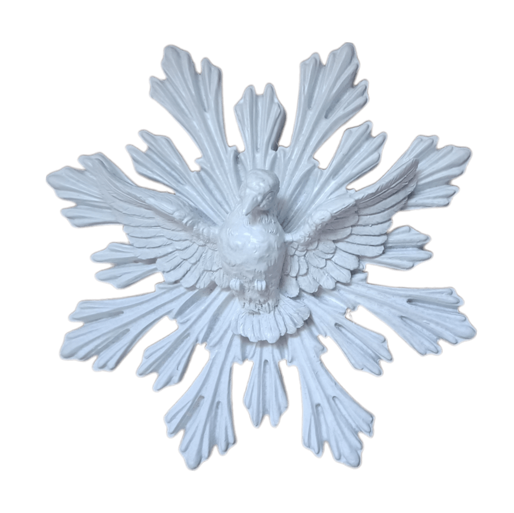 Divino Espírito Santo Resplendor em Resina 13,5cm Divino Espírito Santo Resplendor em Resina