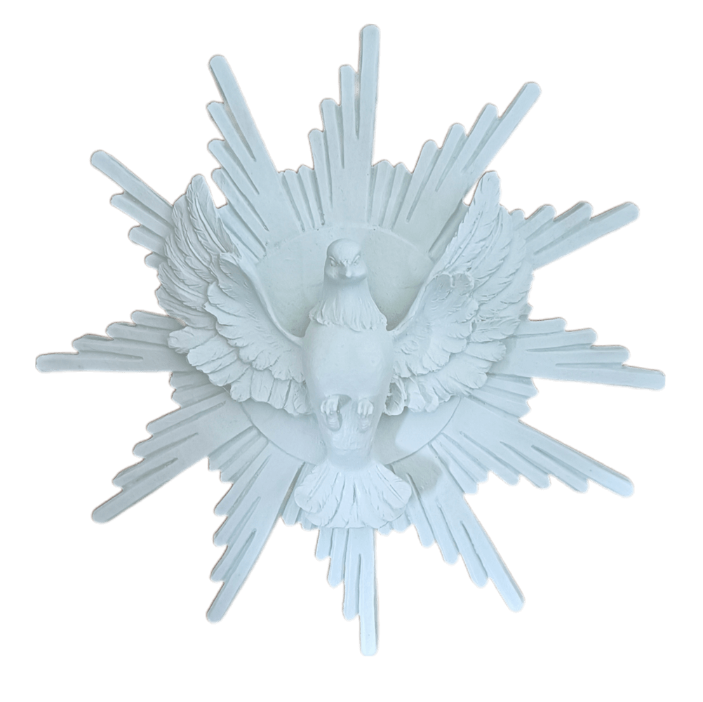 Divino Espírito Santo Resplendor em Resina 24cm Divino Espírito Santo Resplendor em Resina