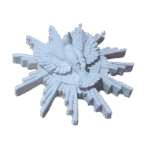 Divino Espírito Santo Resplendor em Resina 9,5cm