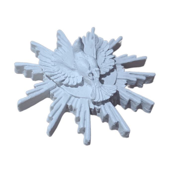 Divino Espírito Santo Resplendor em Resina 9,5cm