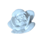 Flor Aplique Confeccionada em Resina