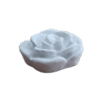 Flor Botão de Rosa Aplique em Resina