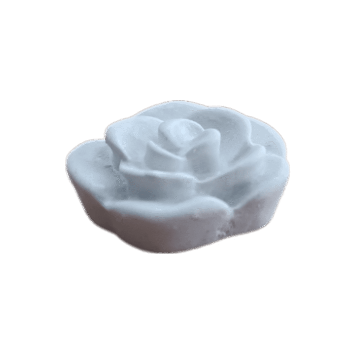 Flor Botão de Rosa Aplique em Resina