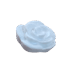 Flor Botão de Rosa Aplique em Resina