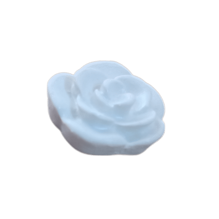 Flor Botão de Rosa Aplique em Resina