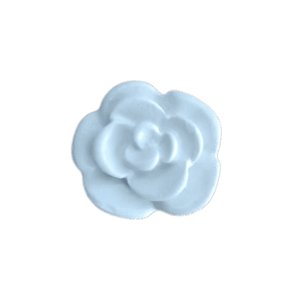 Flor Botão de Rosa Aplique em Resina