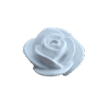 Flor Botão de Rosa Aplique em Resina