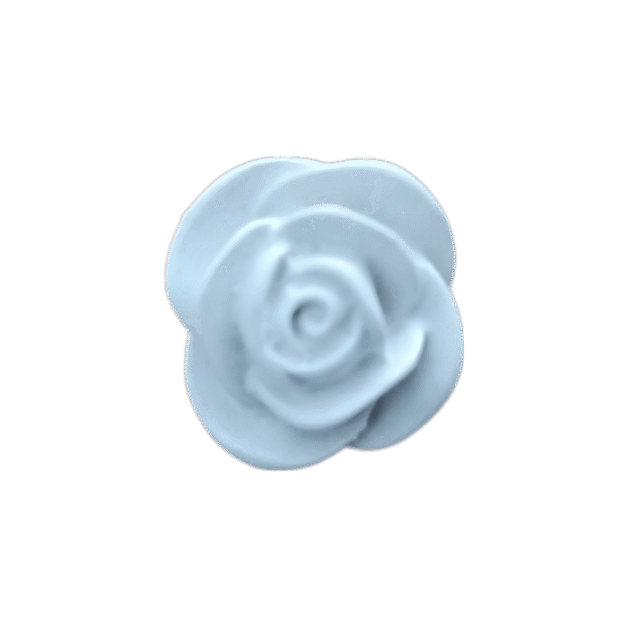 Flor Botão de Rosa Aplique em Resina