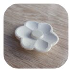 Flor Margarida Aplique em Resina 5,5cm - Imagem 2