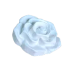 Flor Rosa Aplique Confeccionada Em Resina