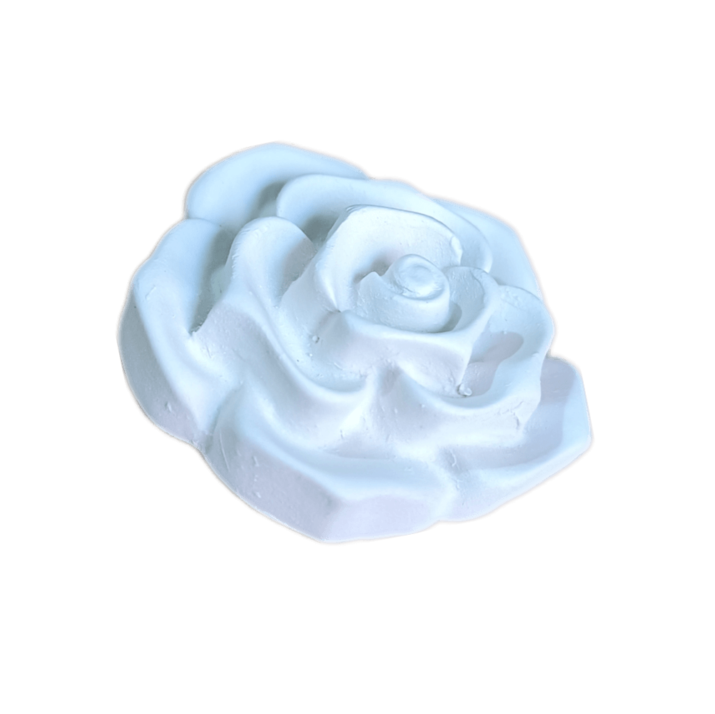 Flor Rosa Aplique Confeccionada Em Resina 4,5cm 2 Flor Rosa Aplique Confeccionada Em Resina