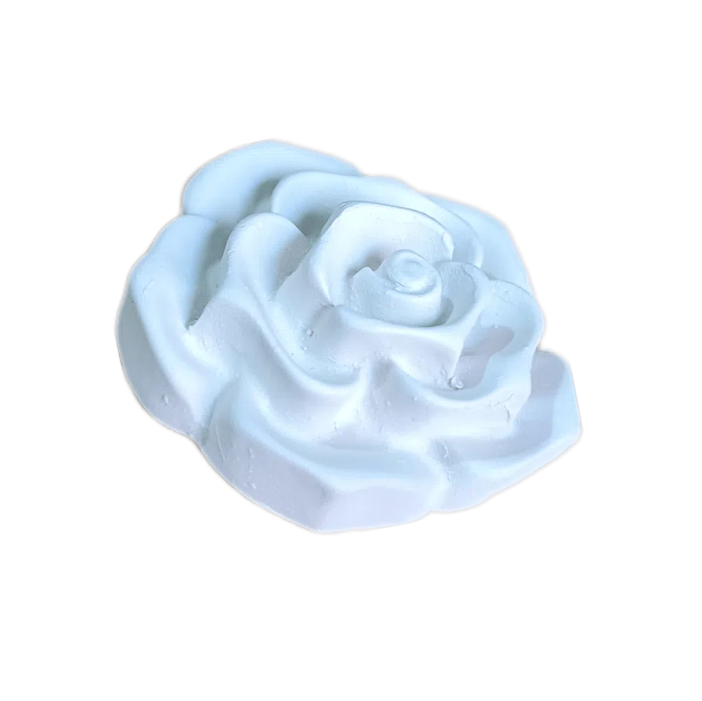 Flor Rosa Aplique Confeccionada Em Resina 4,5cm 2 Flor Rosa Aplique Confeccionada Em Resina