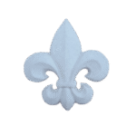 Flor de Lis Aplique em Resina