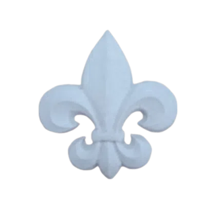 Flor de Lis Aplique em Resina