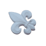 Flor de Lis Aplique em Resina