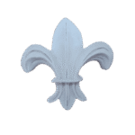 Flor de Lis Aplique em Resina