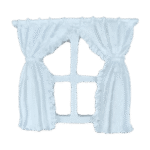 Janela Casa De Boneca Em Resina