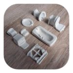 Kit de Banheiro Confeccionado em Resina - Imagem 2