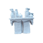 Kit de Banheiro Confeccionado em Resina