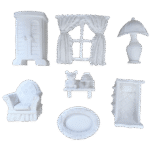 Kit de Quarto Confeccionado em Resina