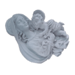 Maria e Jesus Aplique em Resina