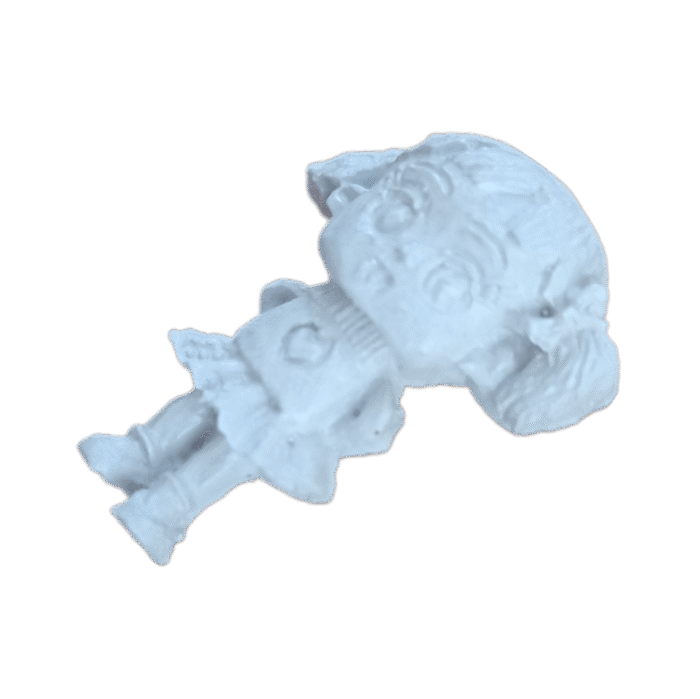 Menina Aplique Confeccionada em Resina