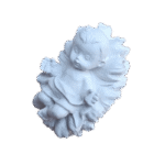 Menino Jesus Manjedoura em Resina