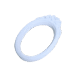 Mini Moldura Oval em Resina