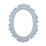 Moldura Oval Arabesco em Resina