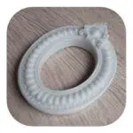 Moldura Oval Arabesco em Resina 13cm - Imagem 2