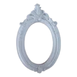 Moldura Oval Arabesco em Resina 21cm
