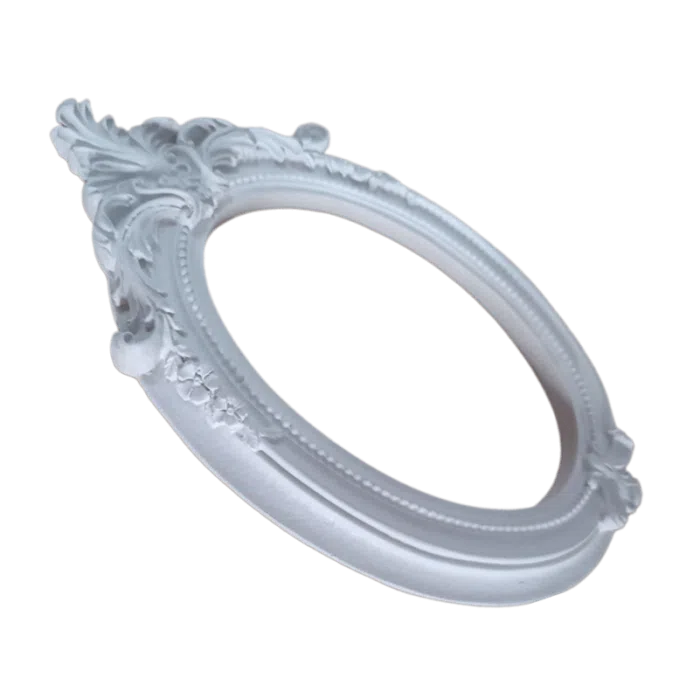 Moldura Oval Arabesco em Resina