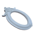 Moldura Oval Arabesco em Resina