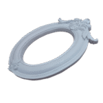 Moldura Oval Arabesco em Resina