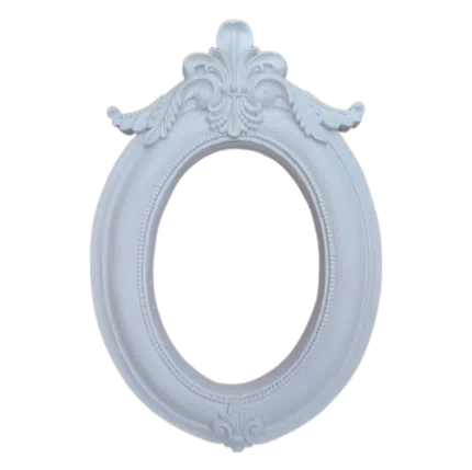 Moldura Oval Arabesco em Resina