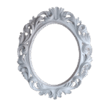 Moldura Oval Confeccionada Em Resina