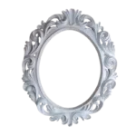 Moldura Oval Confeccionada Em Resina