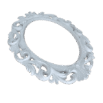 Moldura Oval Confeccionada Em Resina