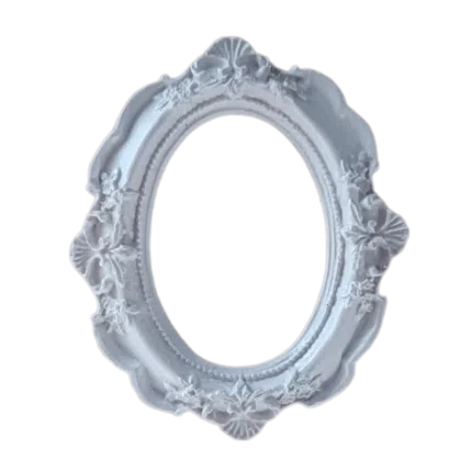 Moldura Oval Confeccionada em Resina