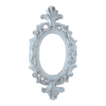 Moldura Oval Confeccionada em Resina 20cm