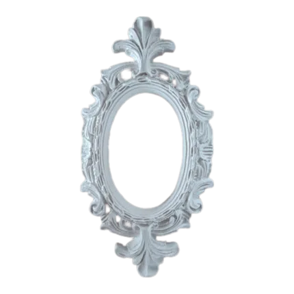 Moldura Oval Confeccionada em Resina