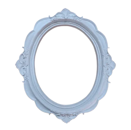 Moldura Oval Confeccionada em Resina