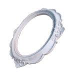 Moldura Oval Confeccionada em Resina