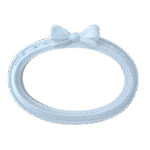 Moldura Oval Laço Em Resina
